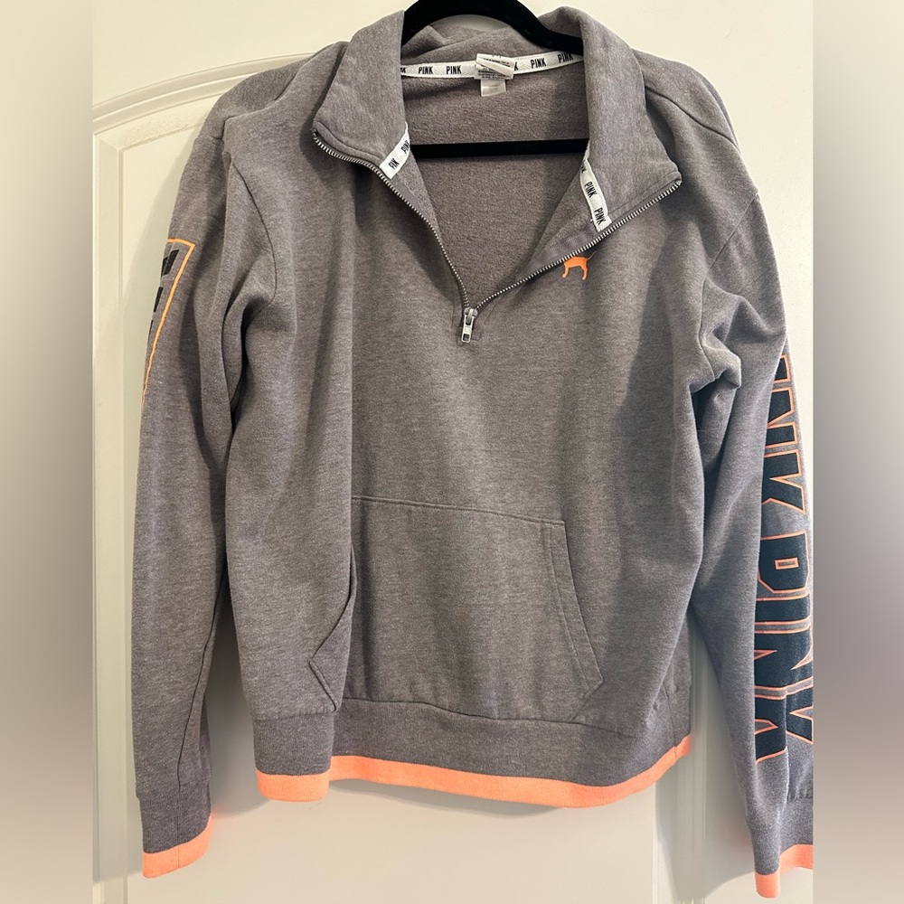 Victoria’s Secret PINK Grey Quarter Zip